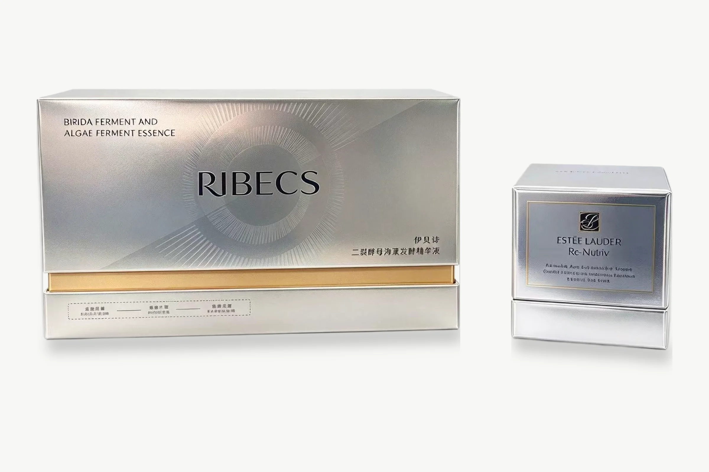 RIBECS silver-card serum boxes