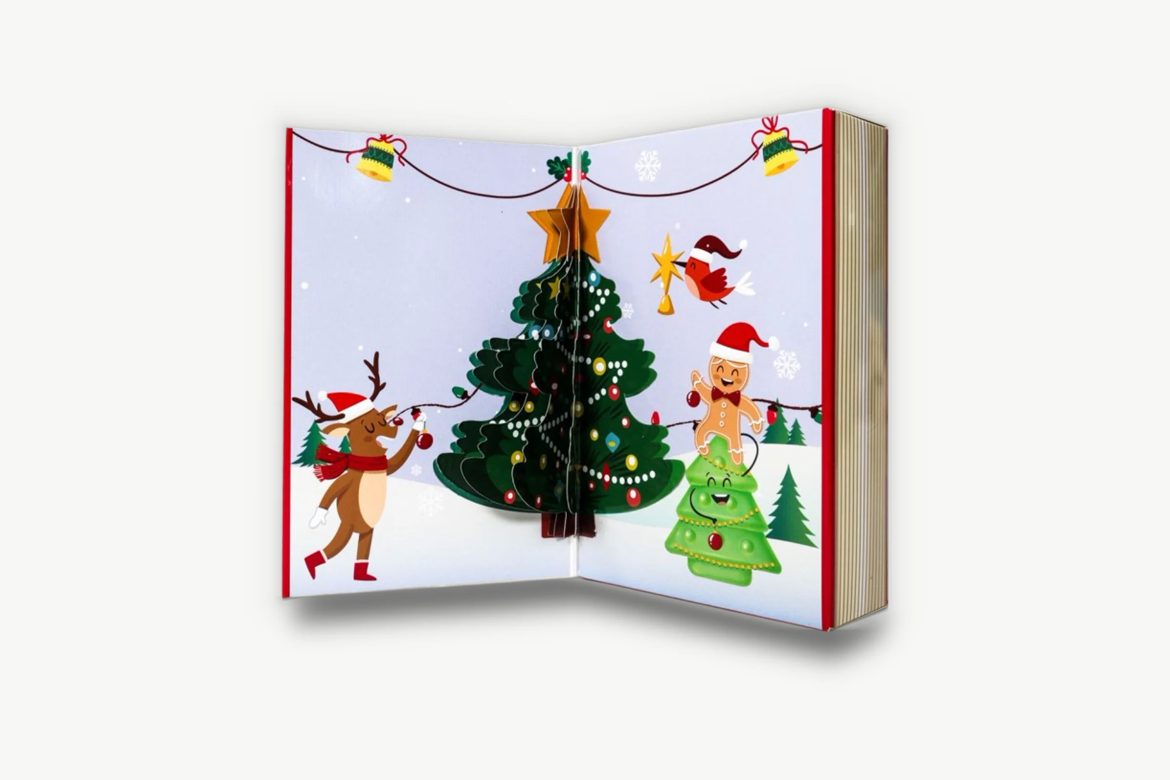 Christmas pop-up book-style box