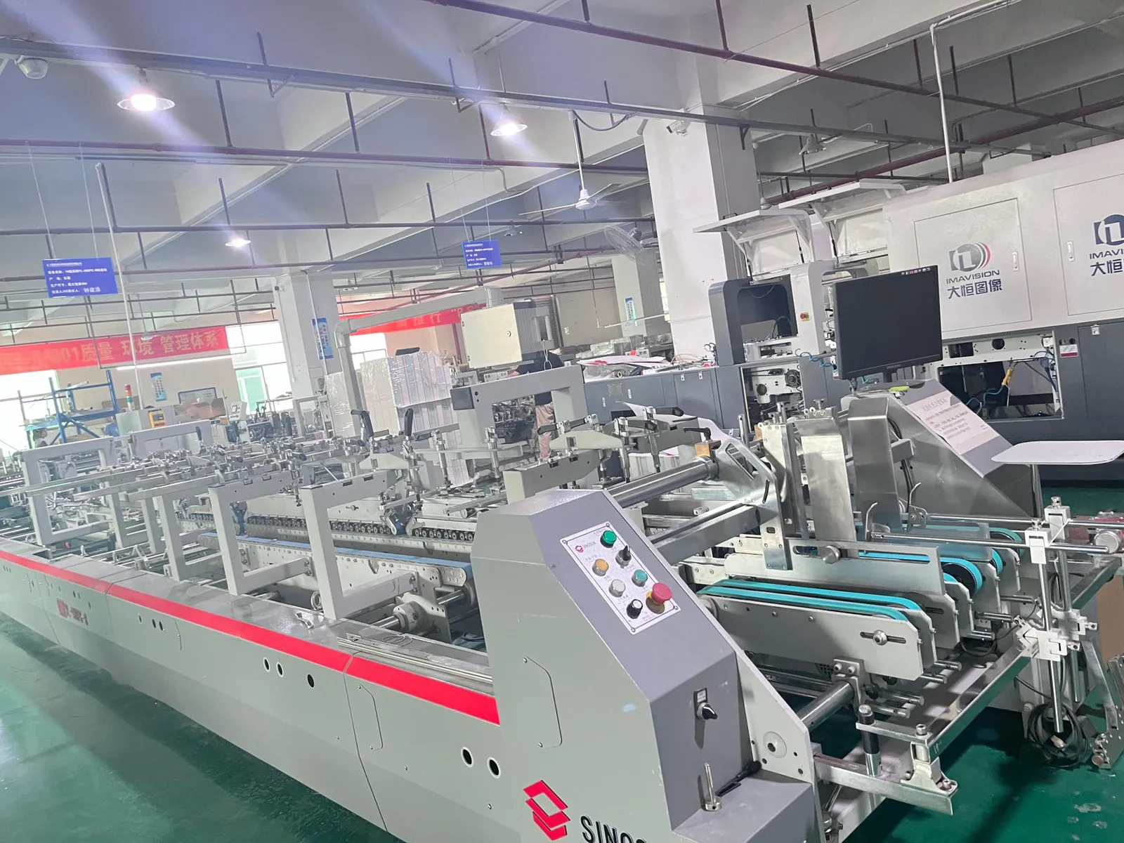 Folder-gluer line