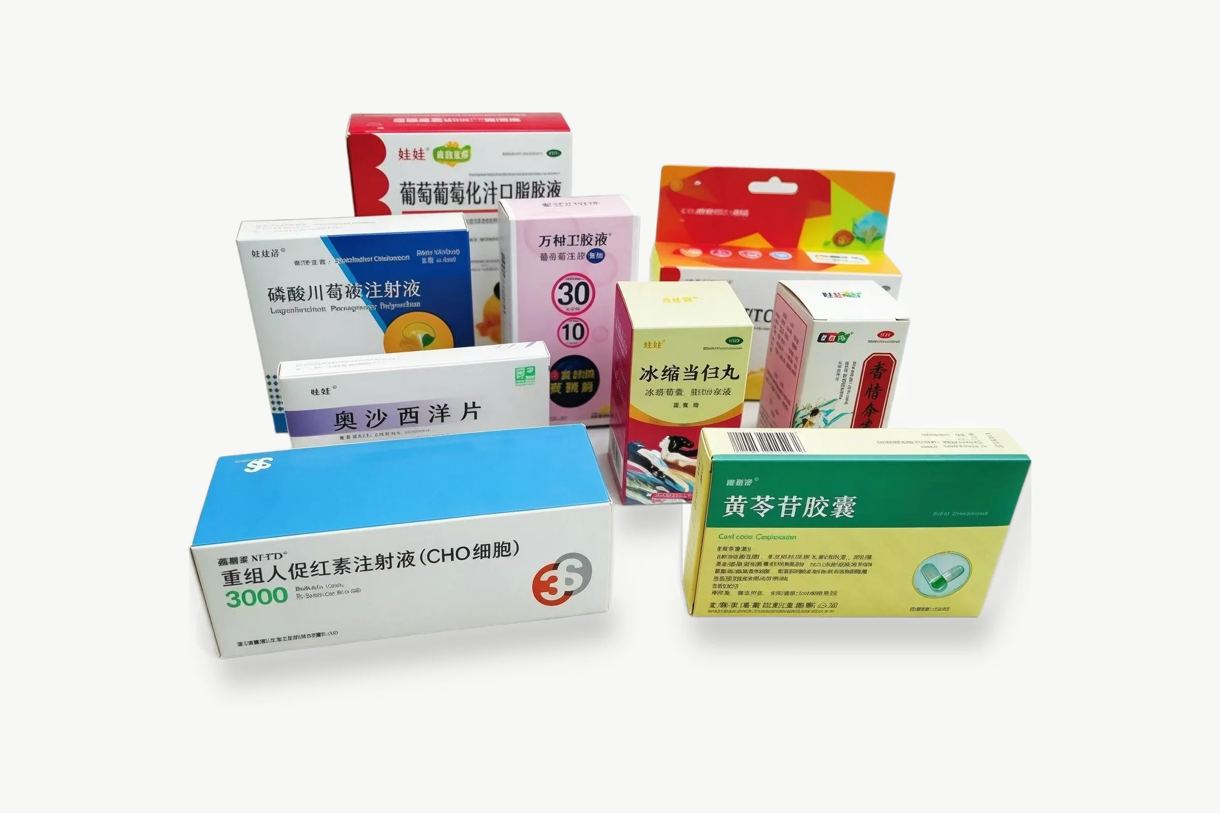 Prescription medicine carton set